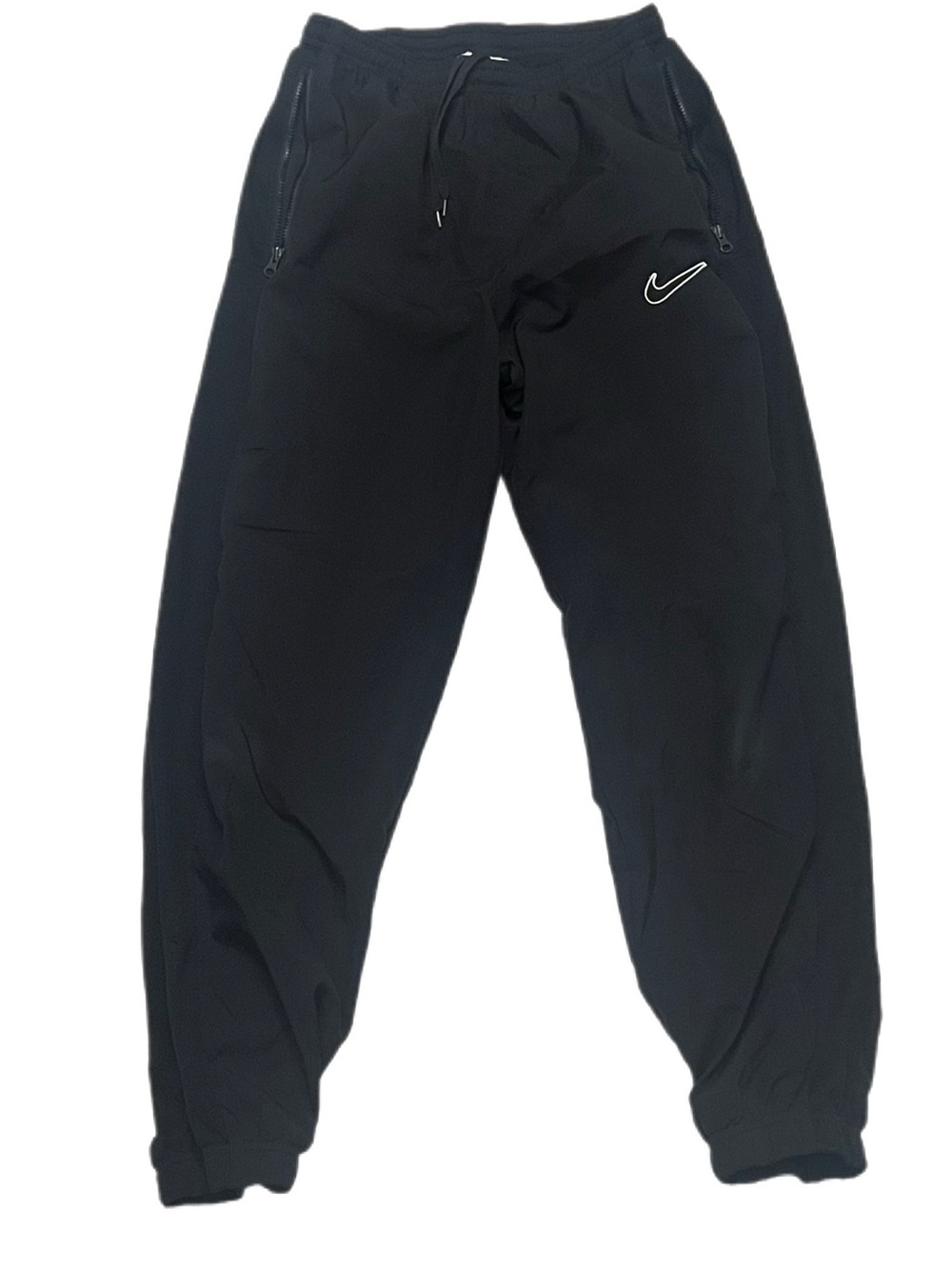Nike Black boys Zippered Swoosh Joggers